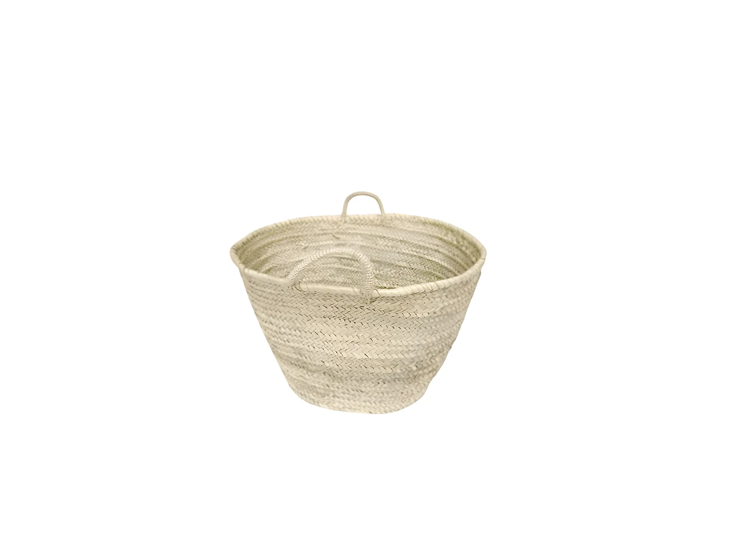 Capazo de esparto natural de 50x35x35cm - MENORCA - DECOWOOD