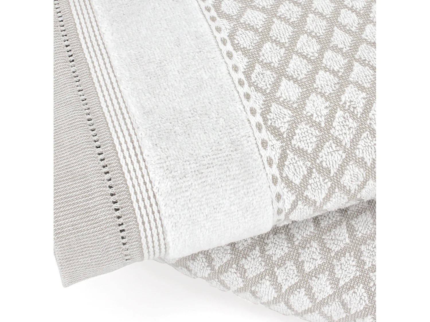 Lot de 2 serviettes de toilette 50x100 cm LINEN blanc