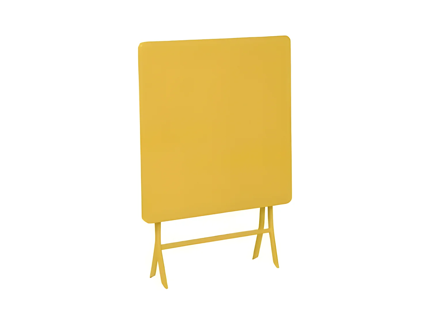Table carrée pliante Greensboro 2p jaune moutarde Hespéride