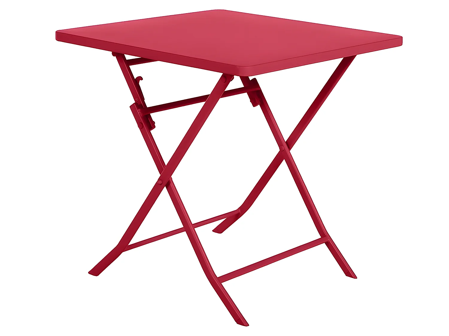 Table carrée pliante Greensboro 2p grenade Hespéride