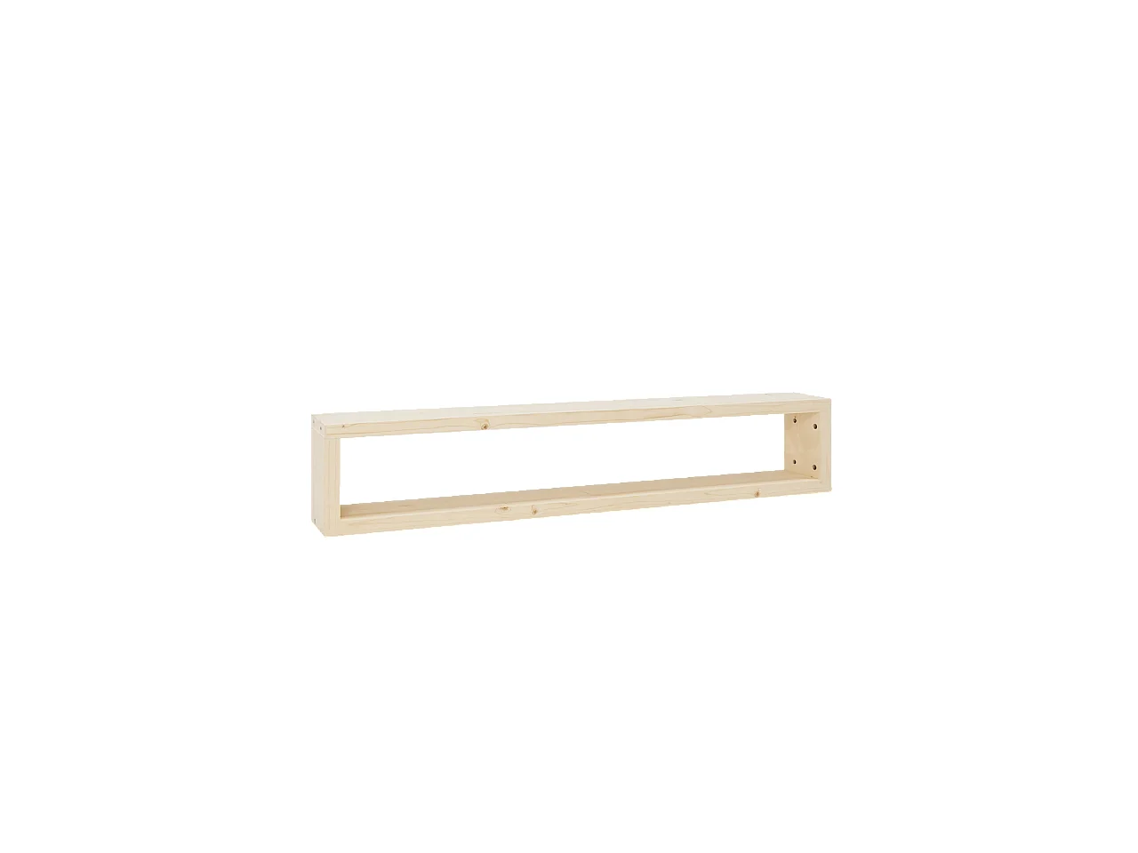 Mobile TV in legno massello in tono naturale 200x30cm - DENVER - DECOWOOD