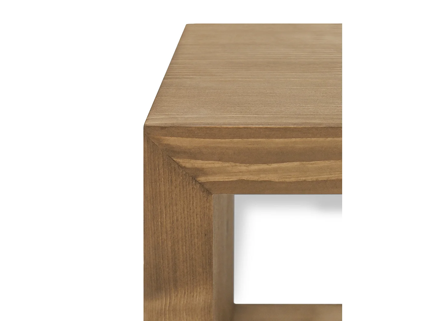 Meuble TV en bois de sapin vieilli 160x30cm - DENVER - DECOWOOD