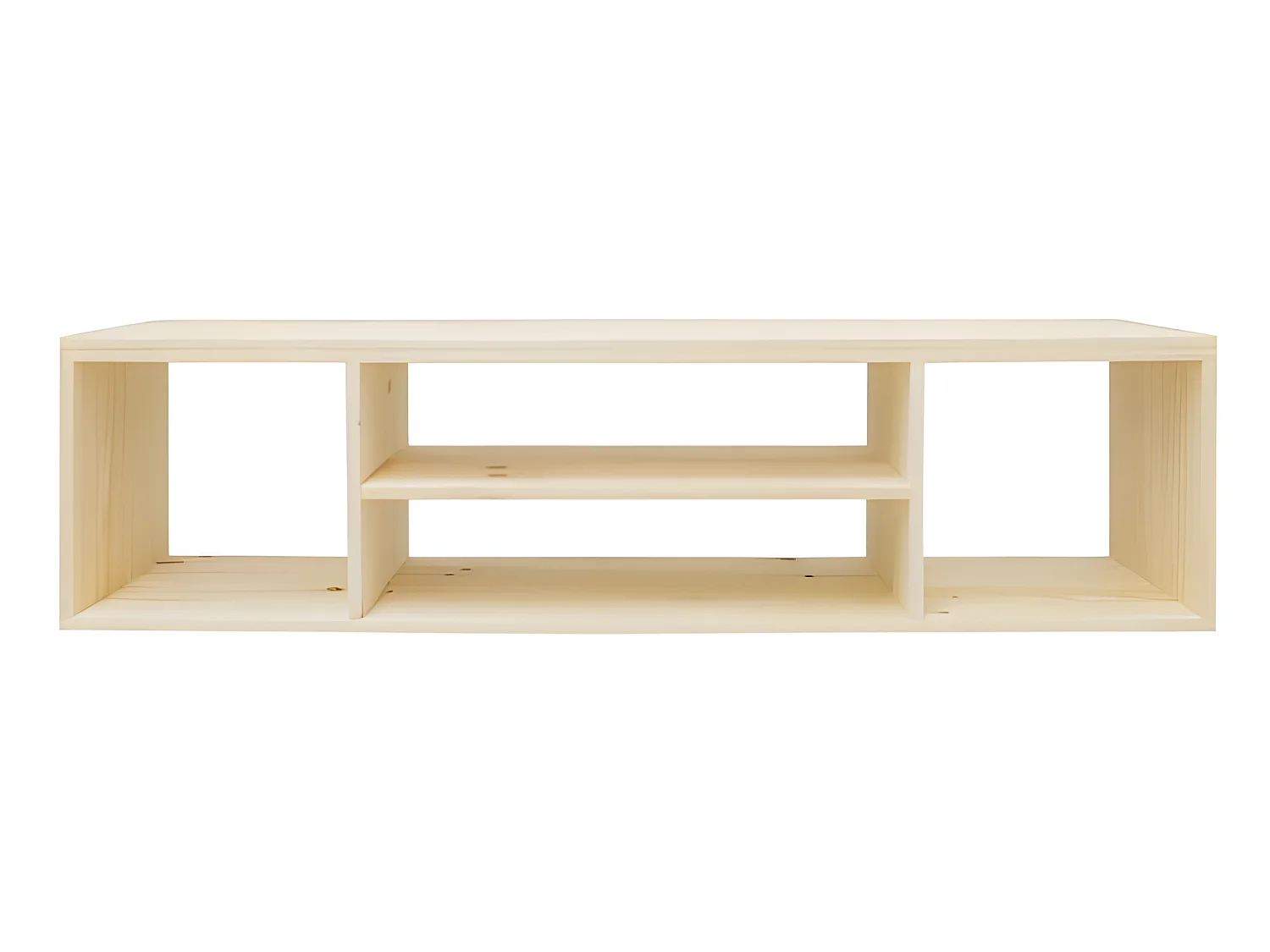 Meuble en bois de pin couleur naturel 160x40cm - HERA - DECOWOOD