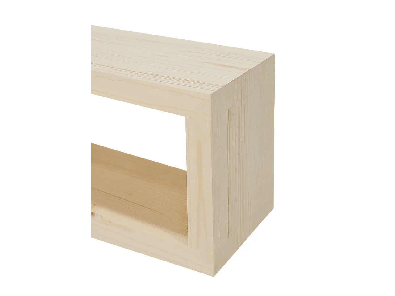 Mueble de TV de madera maciza en tono natural de 160x30cm - DENVER - DECOWOOD
