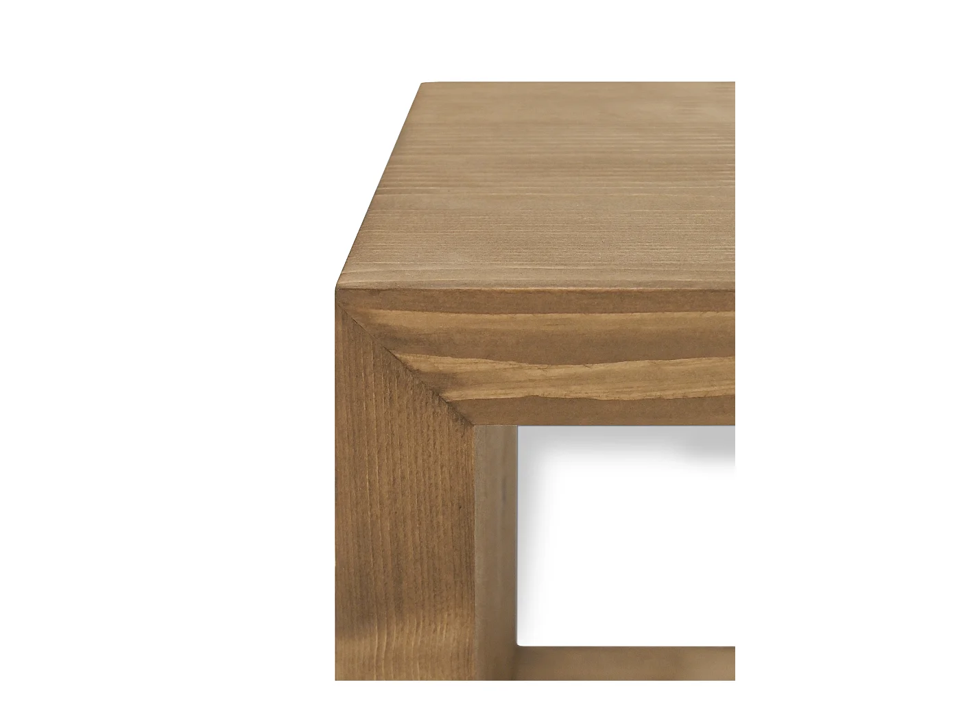 Meuble TV en bois de sapin vieilli 200x30cm - DENVER - DECOWOOD