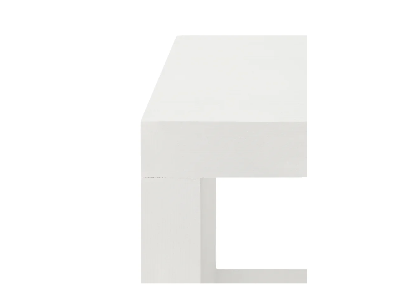 Mueble de TV de madera maciza en tono blanco de 160x30cm - DENVER - DECOWOOD