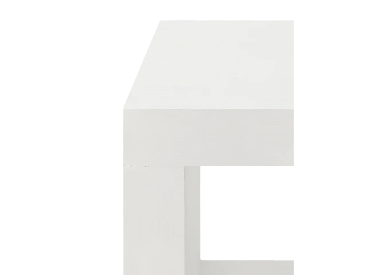 Mobile TV in legno massello in tono bianca 160x30cm - DENVER - DECOWOOD