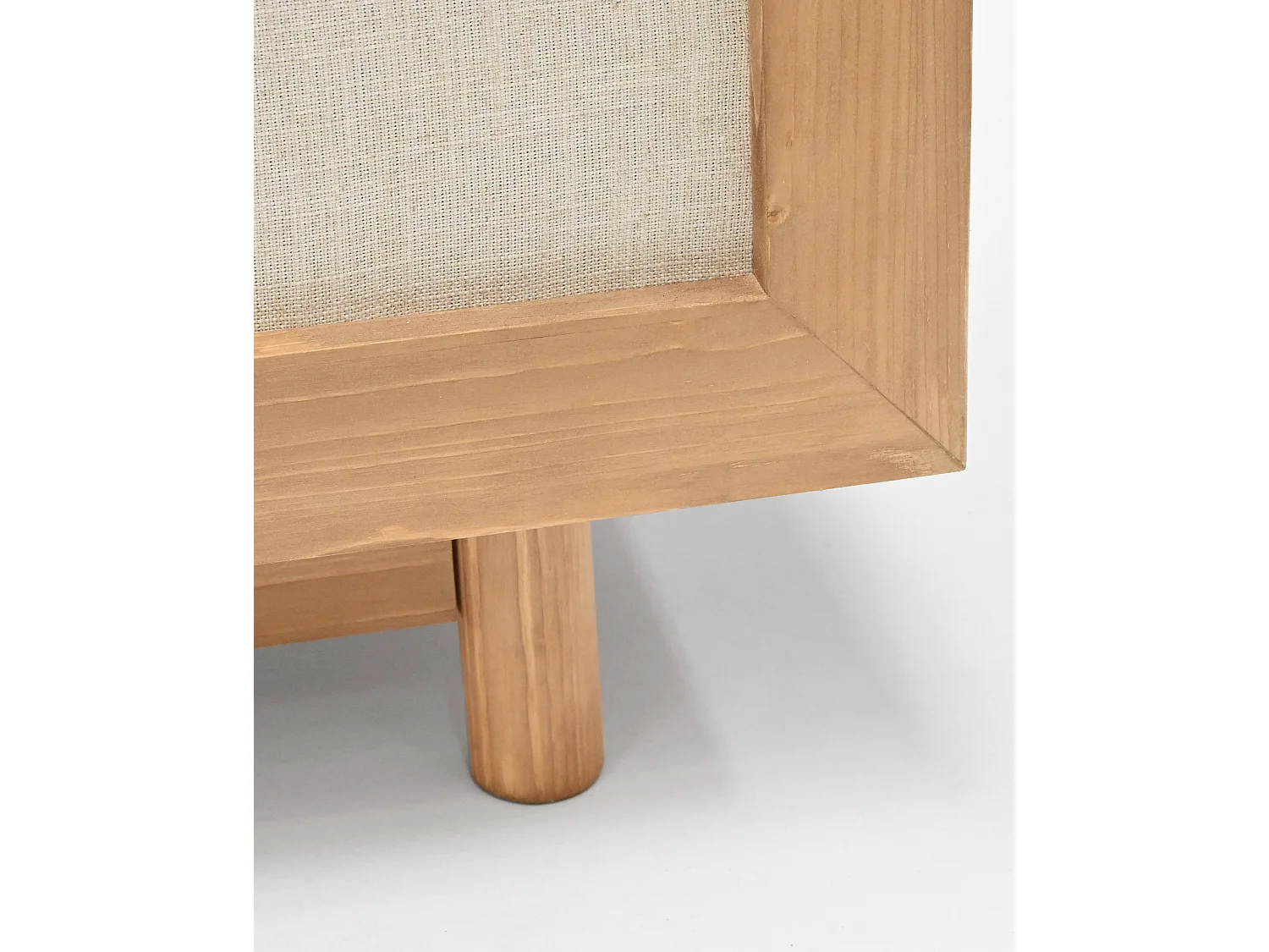 Meuble TV en bois de sapin vieilli 150x40cm - LINEN - DECOWOOD