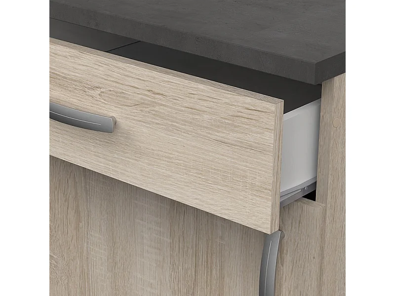 Meuble de cuisine bas 1 porte 1 tiroir 60 cm Paprika