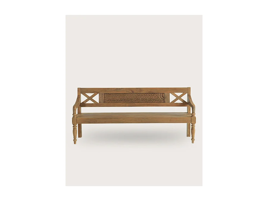 Yumi - Banc en bois massif de teck