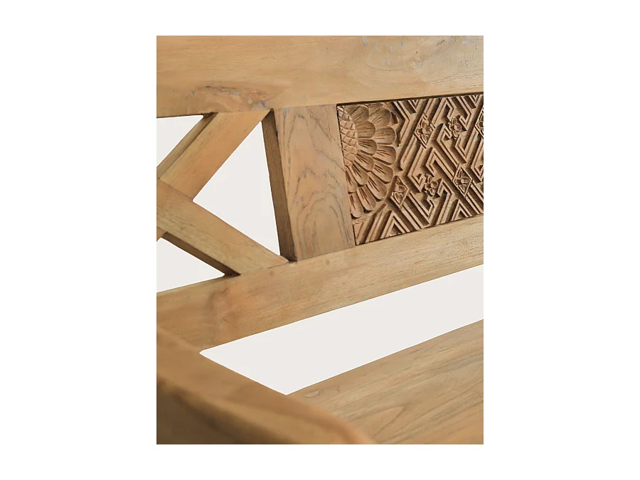 Yumi - Banc en bois massif de teck