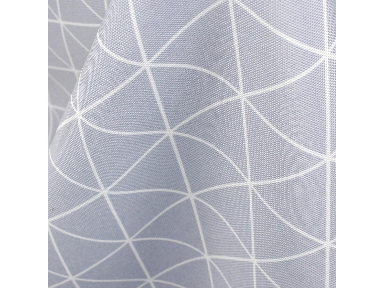 Nappe rectangle 150x300 cm imprimée 100% polyester PACO géométrique bleu nuage