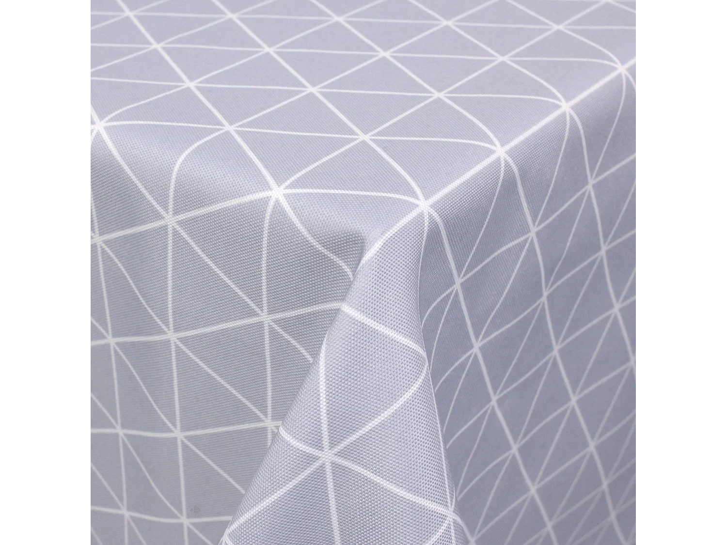 Nappe rectangle 150x250 cm imprimée 100% polyester PACO géométrique bleu nuage