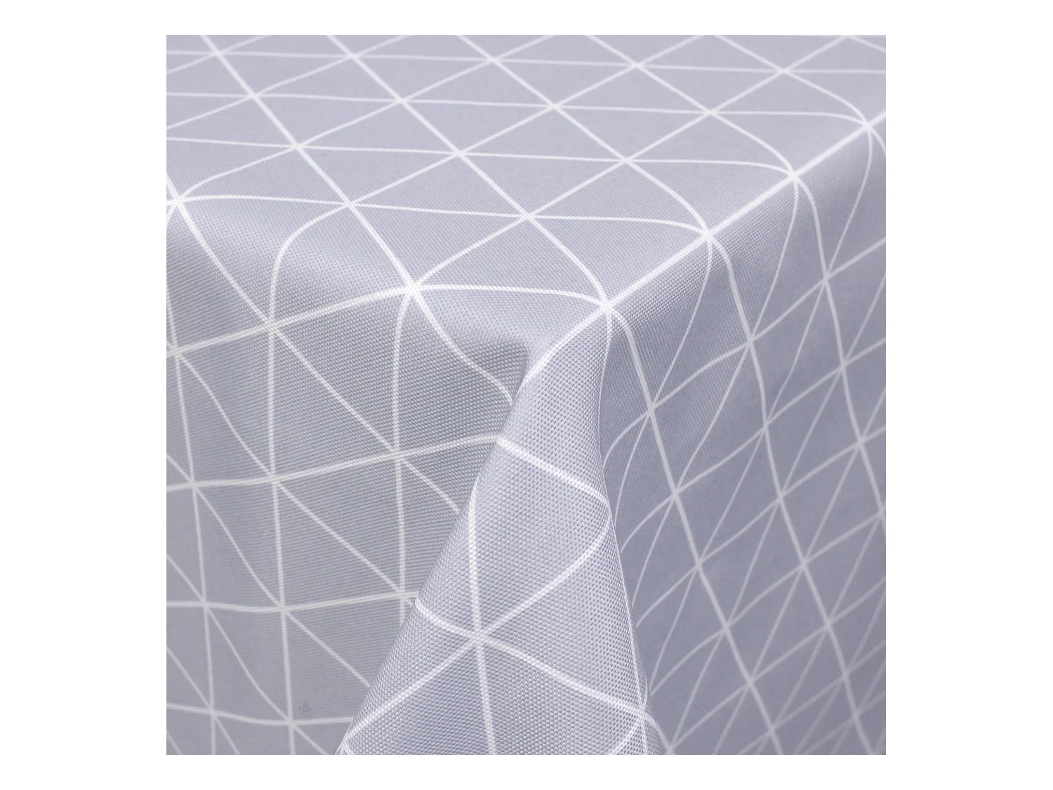 Nappe rectangle 150x350 cm imprimée 100% polyester PACO géométrique bleu nuage