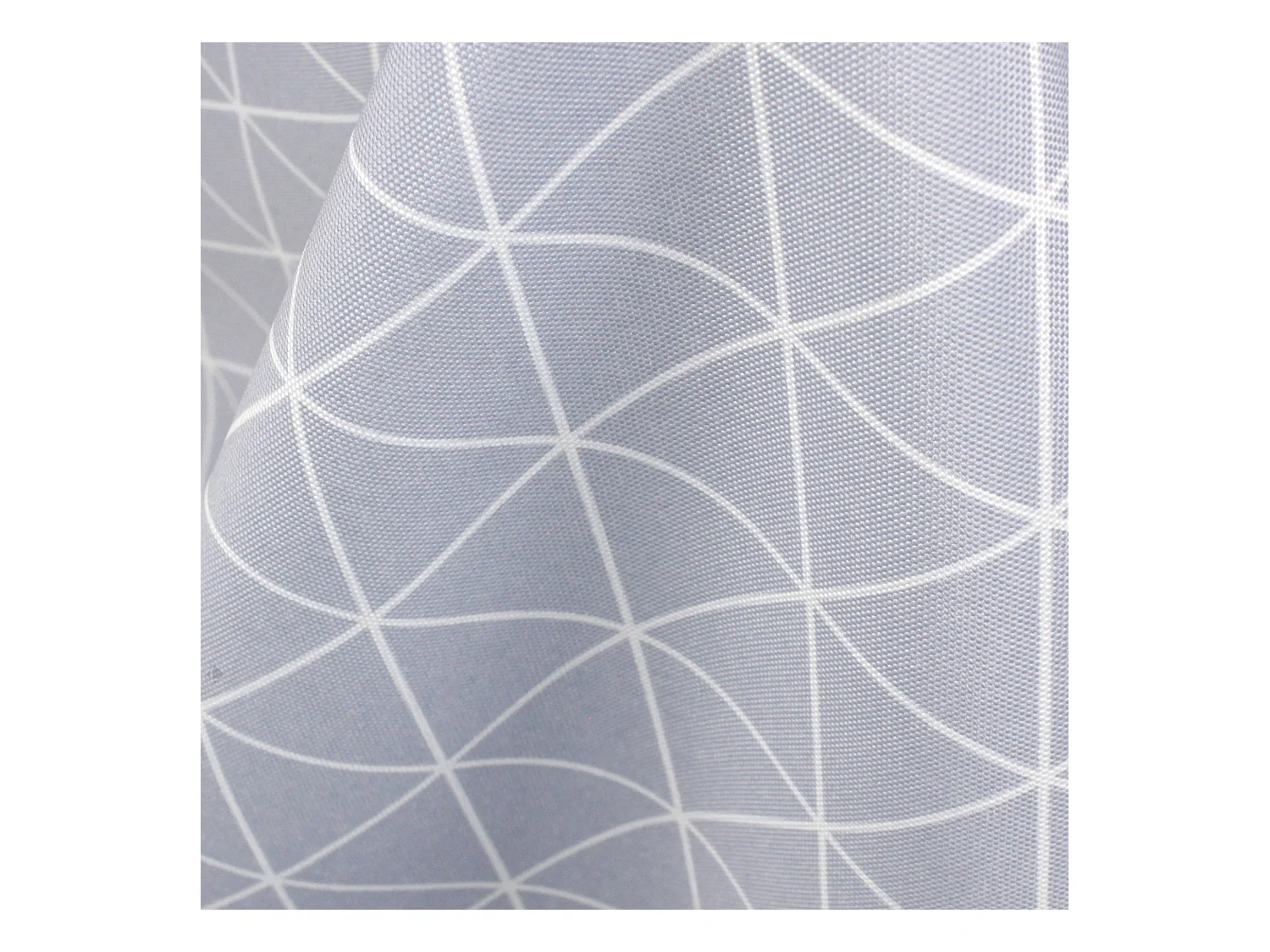 Nappe rectangle 150x350 cm imprimée 100% polyester PACO géométrique bleu nuage