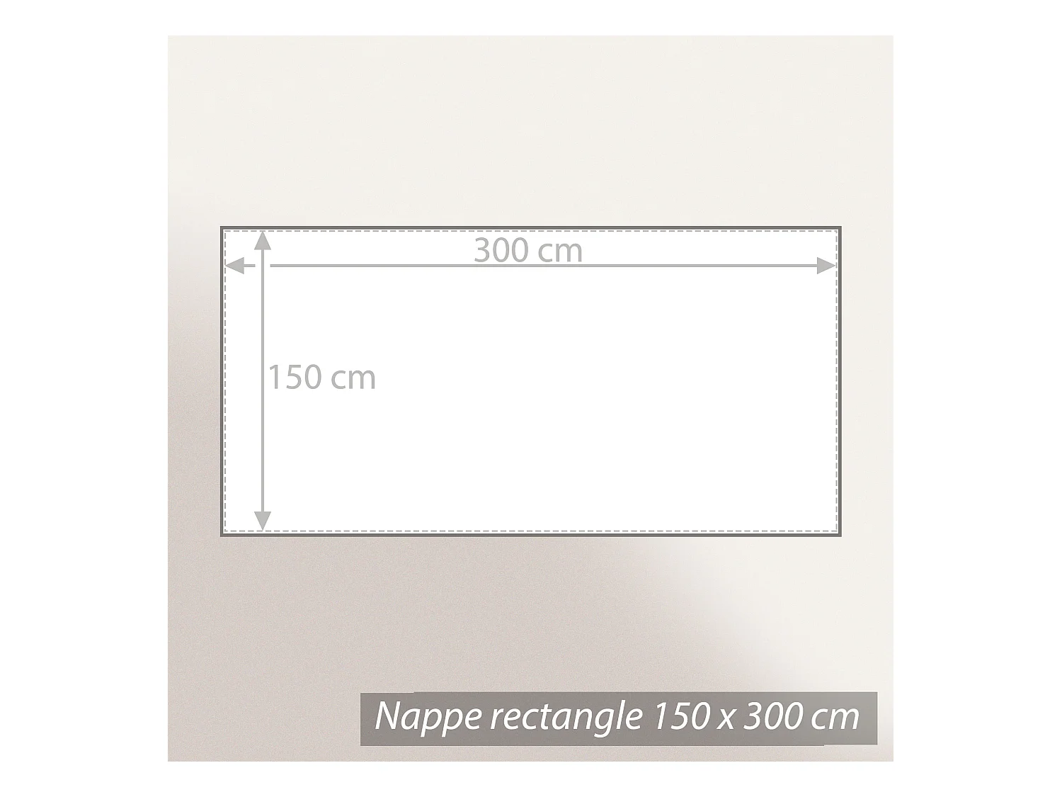 Nappe rectangle 150x300 cm imprimée 100% polyester PACO géométrique gris Poivre