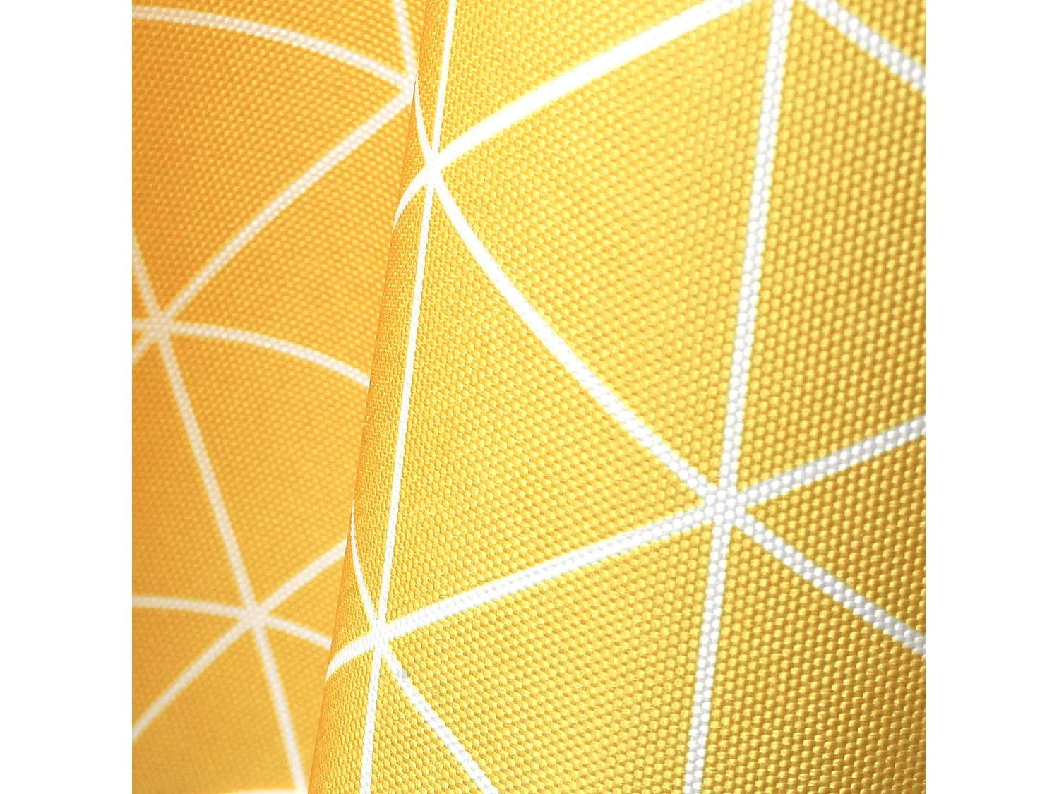 Nappe rectangle 150x350 cm imprimée 100% polyester PACO géométrique jaune Maïs