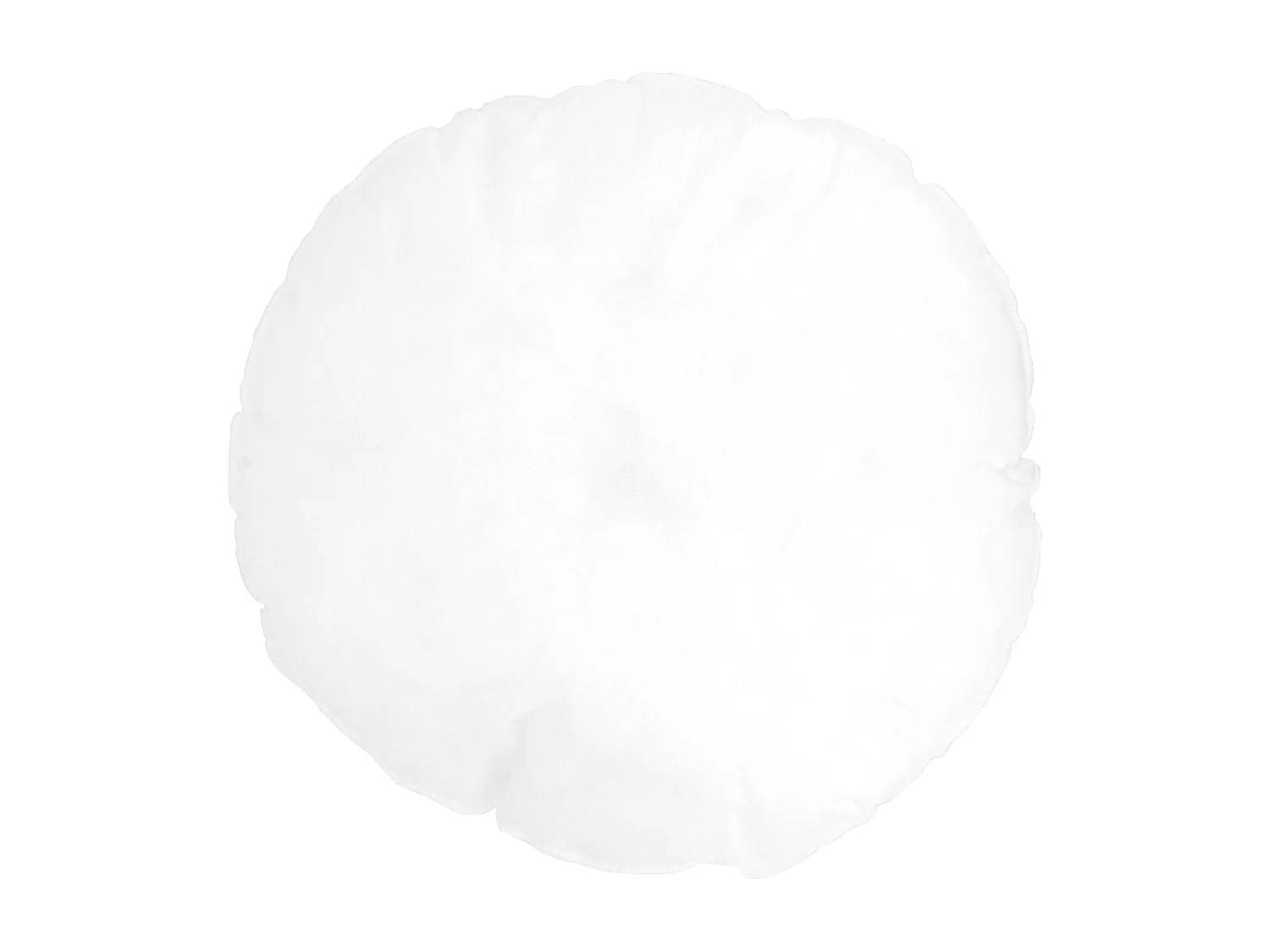 Coussin à recouvrir rond 30 cm C BULLET Blanc garnissage polyester