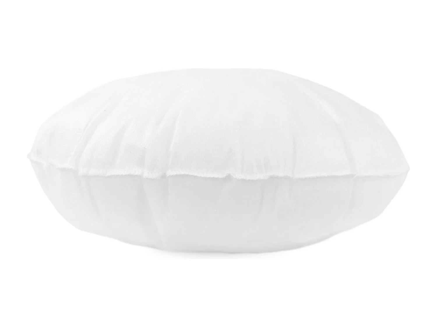 Coussin à recouvrir rond 30 cm C BULLET Blanc garnissage polyester