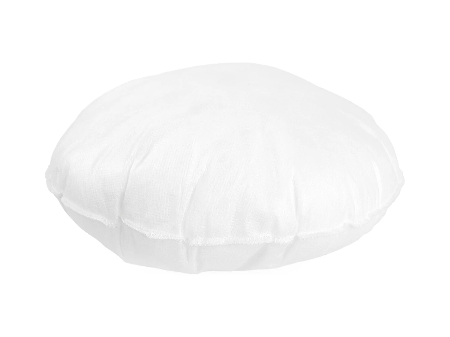 Coussin à recouvrir rond 30 cm C BULLET Blanc garnissage polyester