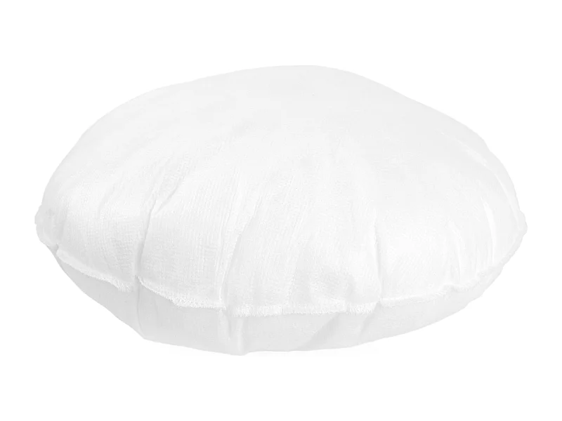 Coussin à recouvrir rond 30 cm C BULLET Blanc garnissage polyester
