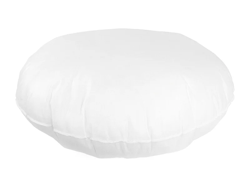 Coussin à recouvrir rond 60 cm C BULLET Blanc garnissage polyester
