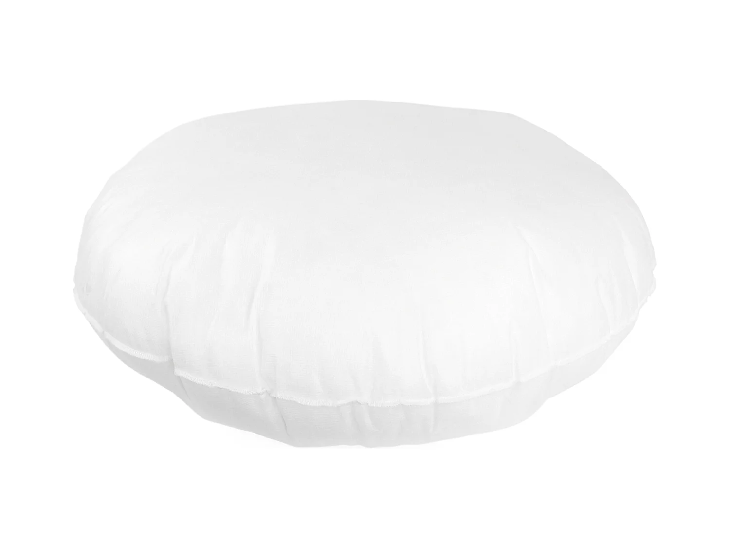 Coussin à recouvrir rond 60 cm C BULLET Blanc garnissage polyester