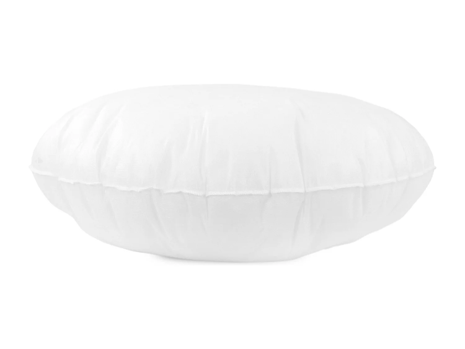 Coussin à recouvrir rond 60 cm C BULLET Blanc garnissage polyester