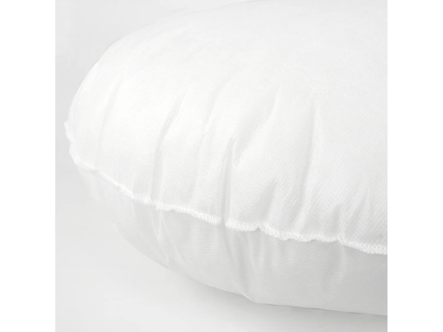 Coussin à recouvrir rond 60 cm C BULLET Blanc garnissage polyester
