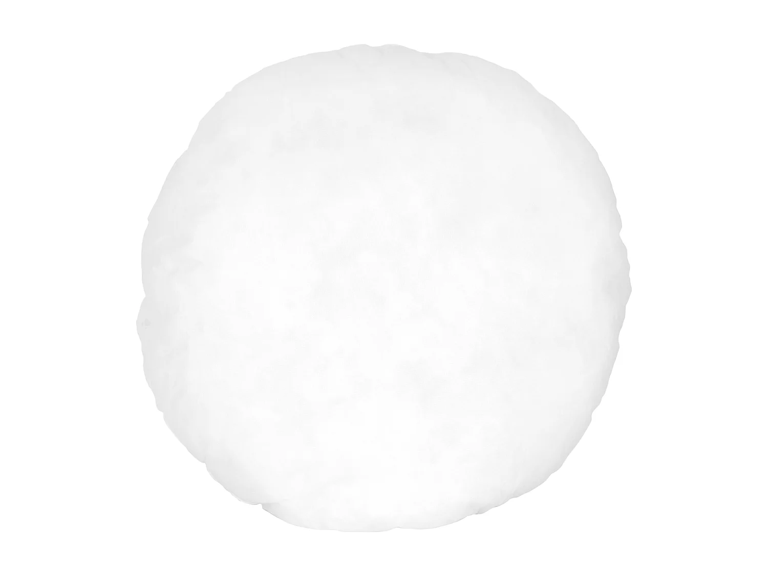 Coussin à recouvrir rond 80 cm C BULLET Blanc garnissage polyester