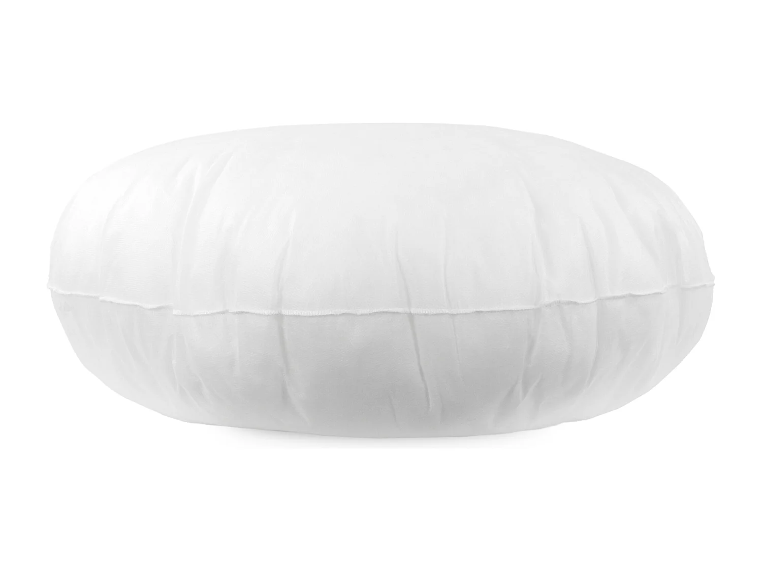 Coussin à recouvrir rond 80 cm C BULLET Blanc garnissage polyester