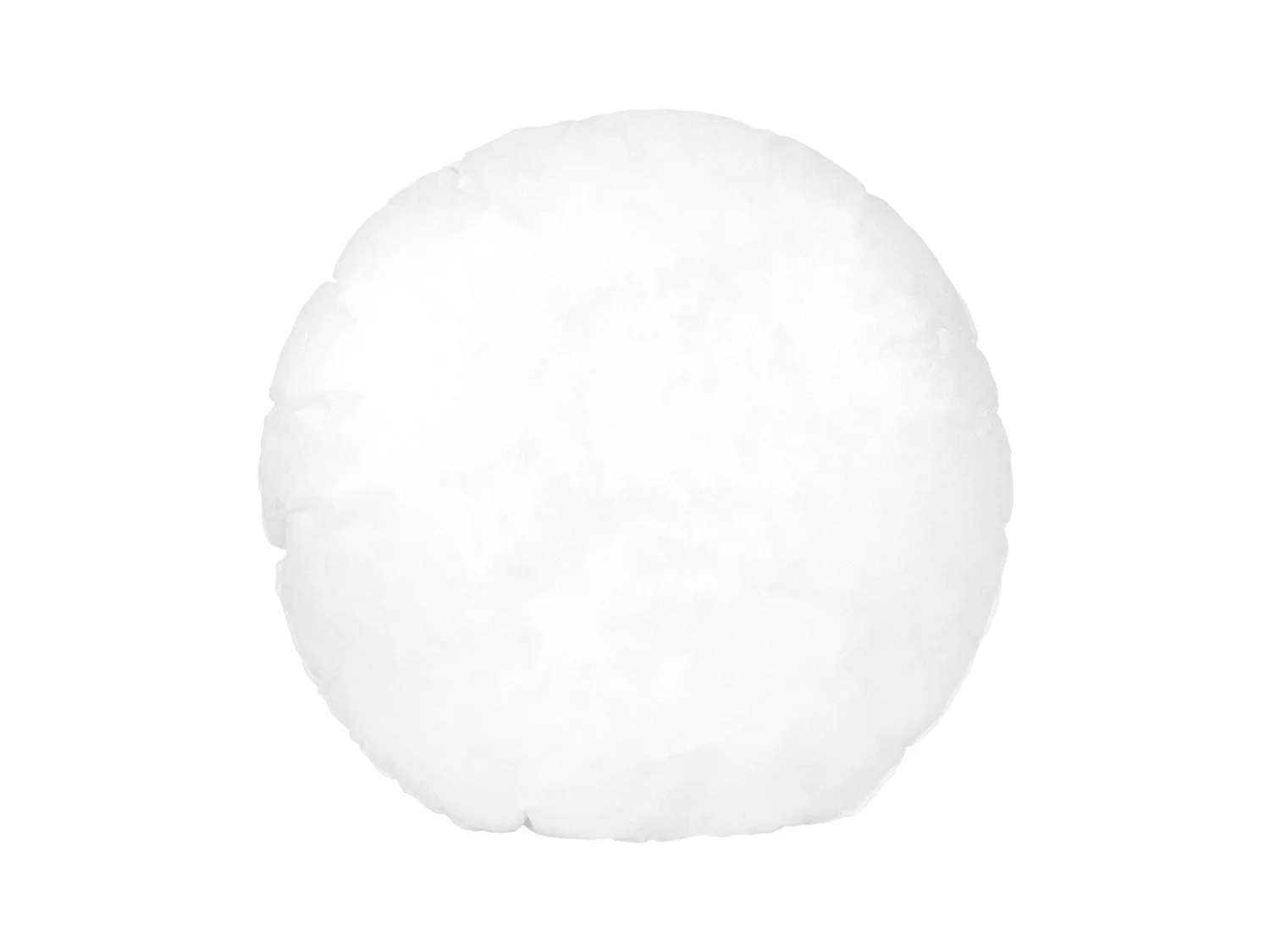 Coussin à recouvrir rond 55 cm C BULLET Blanc garnissage polyester
