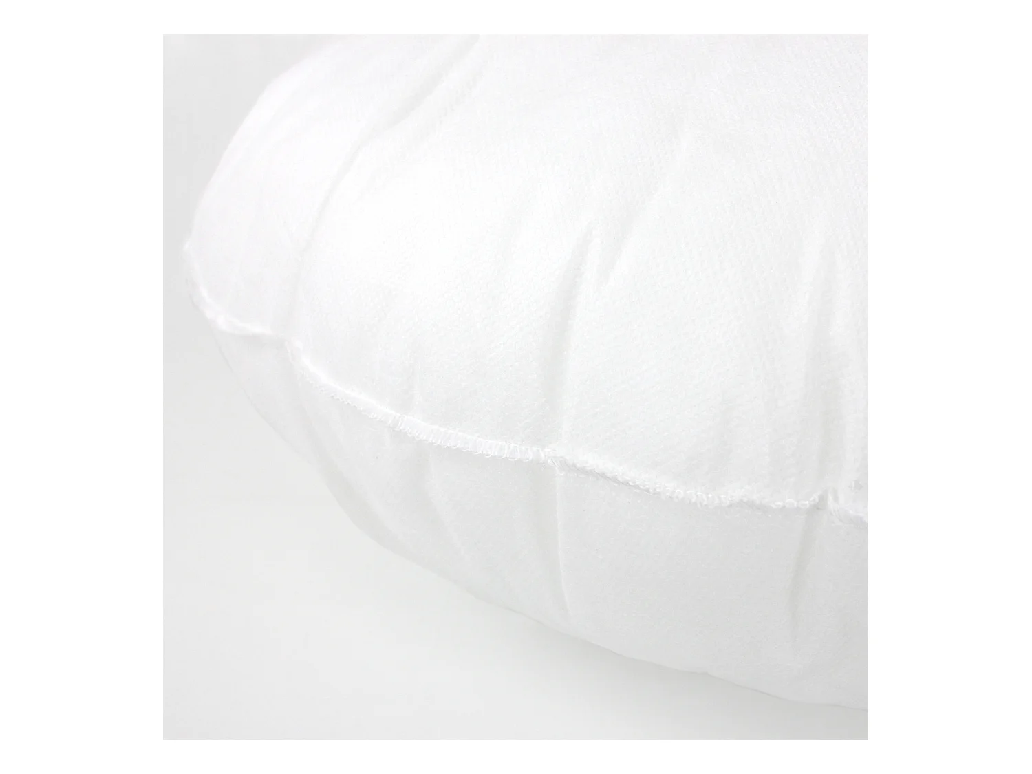 Coussin à recouvrir rond 55 cm C BULLET Blanc garnissage polyester