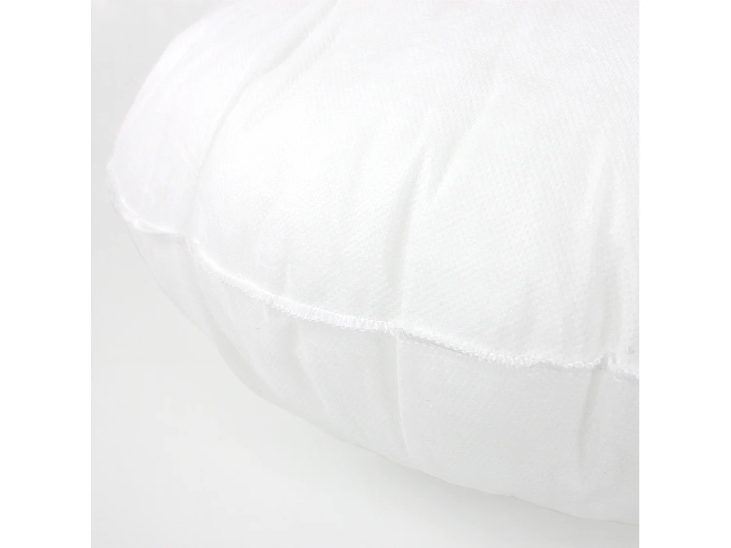 Coussin à recouvrir rond 55 cm C BULLET Blanc garnissage polyester
