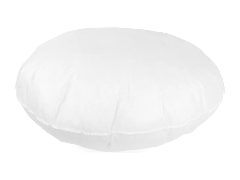 Coussin à recouvrir rond 55 cm C BULLET Blanc garnissage polyester