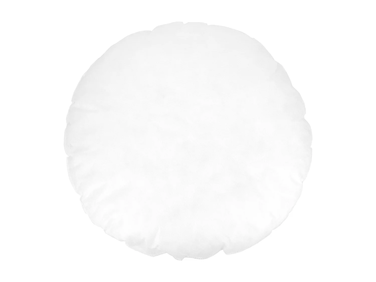 Coussin à recouvrir rond 45 cm C BULLET Blanc garnissage polyester