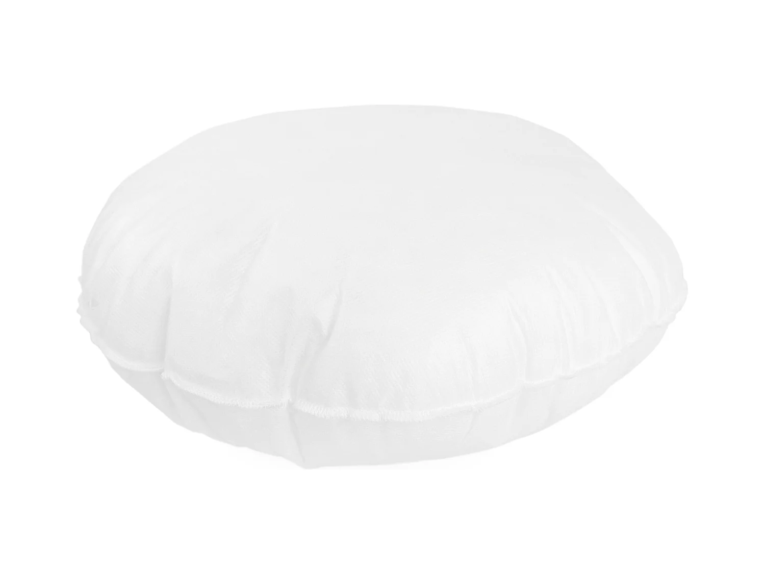 Coussin à recouvrir rond 40 cm C BULLET Blanc garnissage polyester