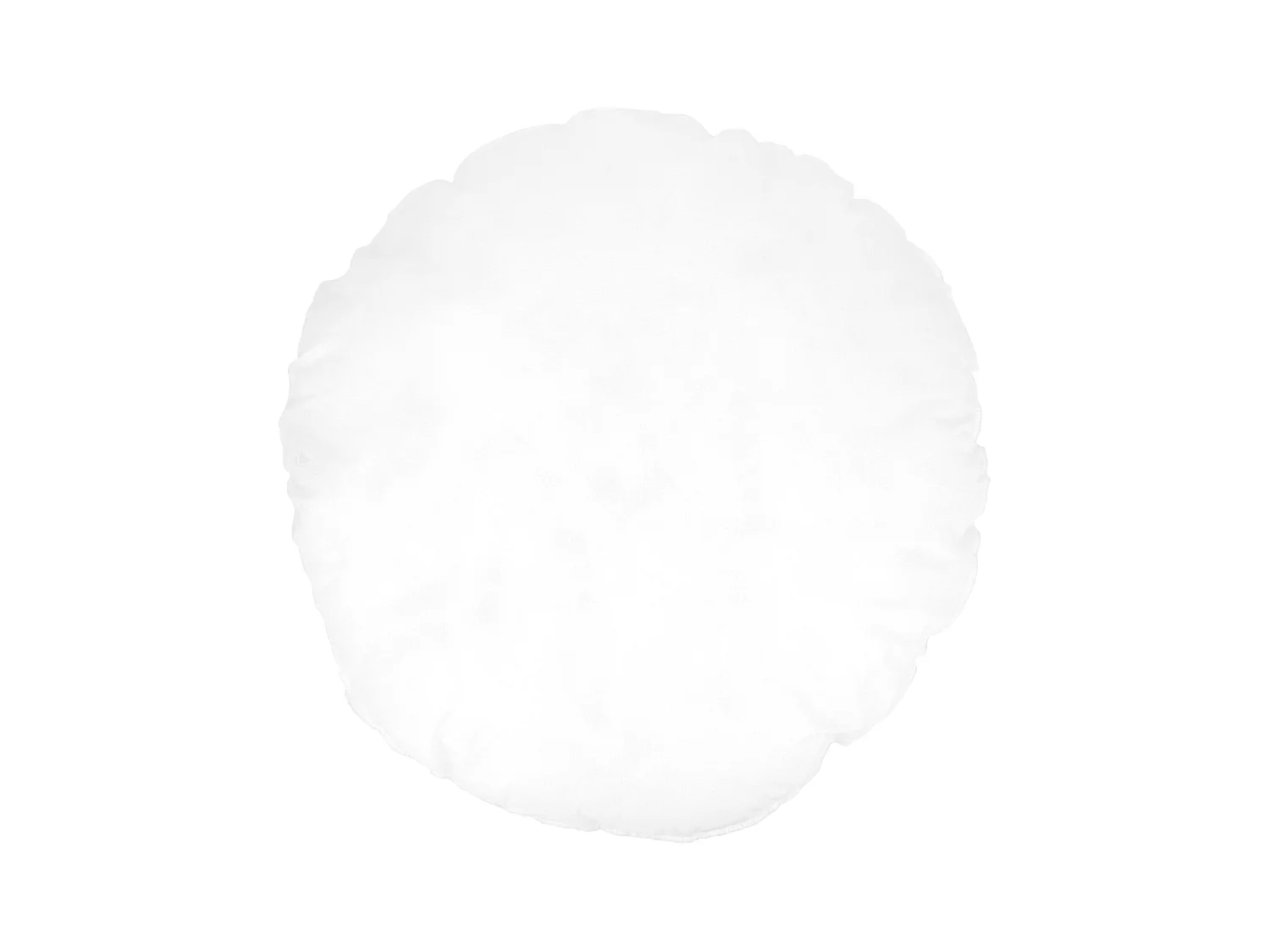 Coussin à recouvrir rond 40 cm C BULLET Blanc garnissage polyester