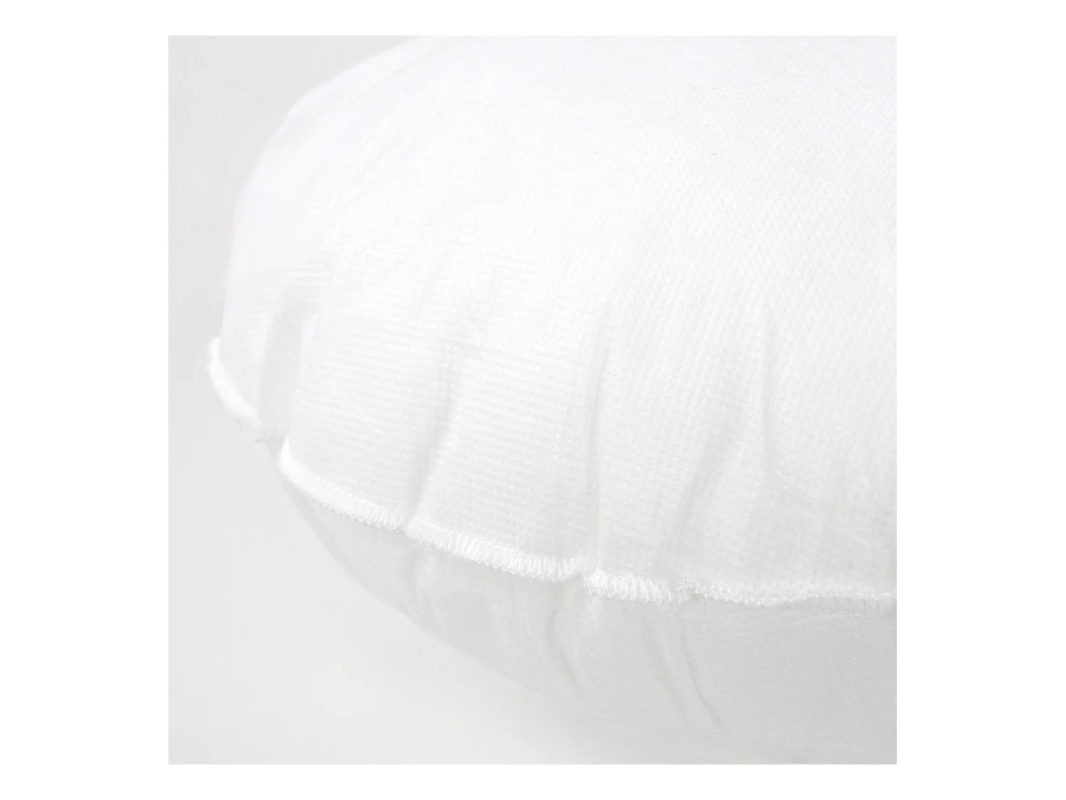 Coussin à recouvrir rond 40 cm C BULLET Blanc garnissage polyester