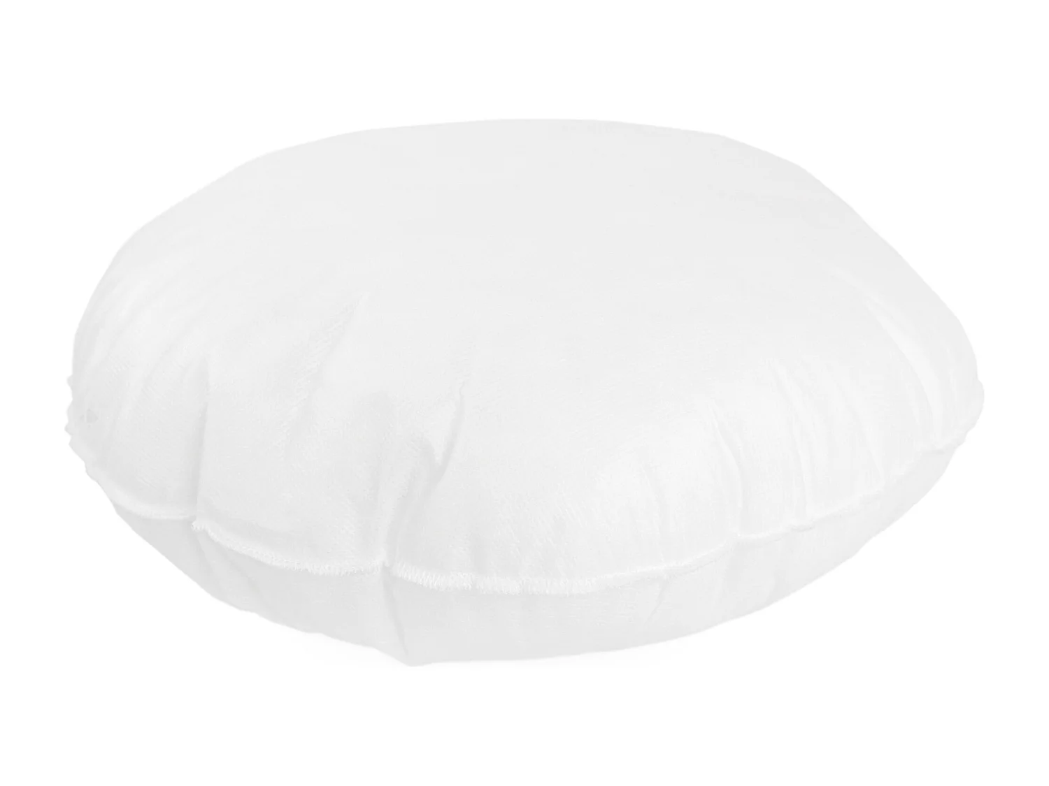 Coussin à recouvrir rond 40 cm C BULLET Blanc garnissage polyester
