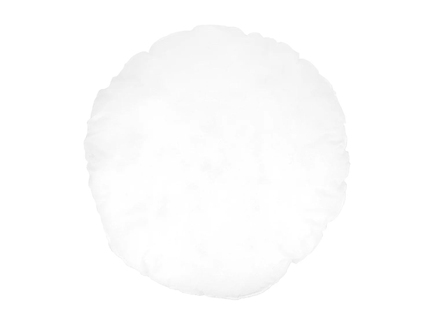Coussin à recouvrir rond 40 cm C BULLET Blanc garnissage polyester