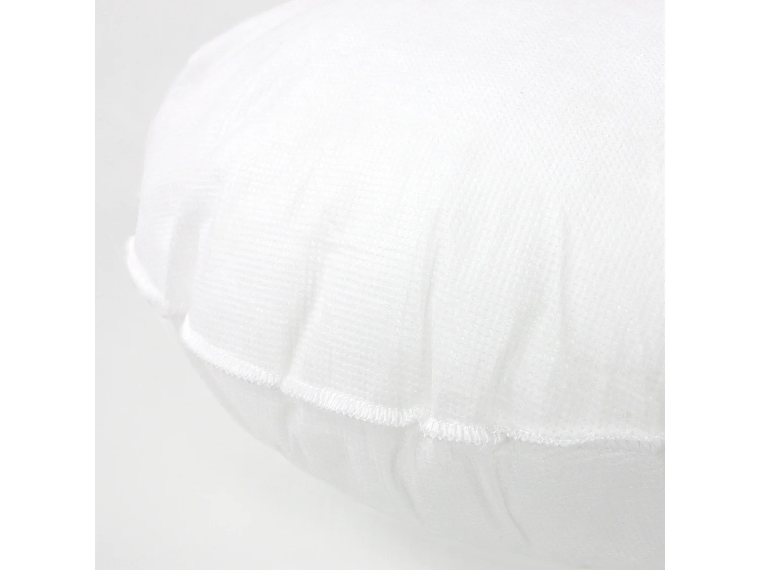 Coussin à recouvrir rond 40 cm C BULLET Blanc garnissage polyester