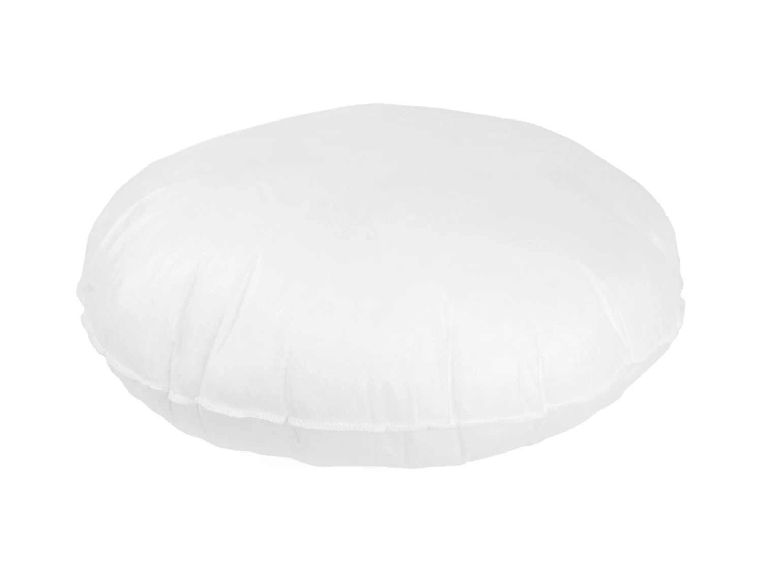Coussin à recouvrir rond 50 cm C BULLET Blanc garnissage polyester