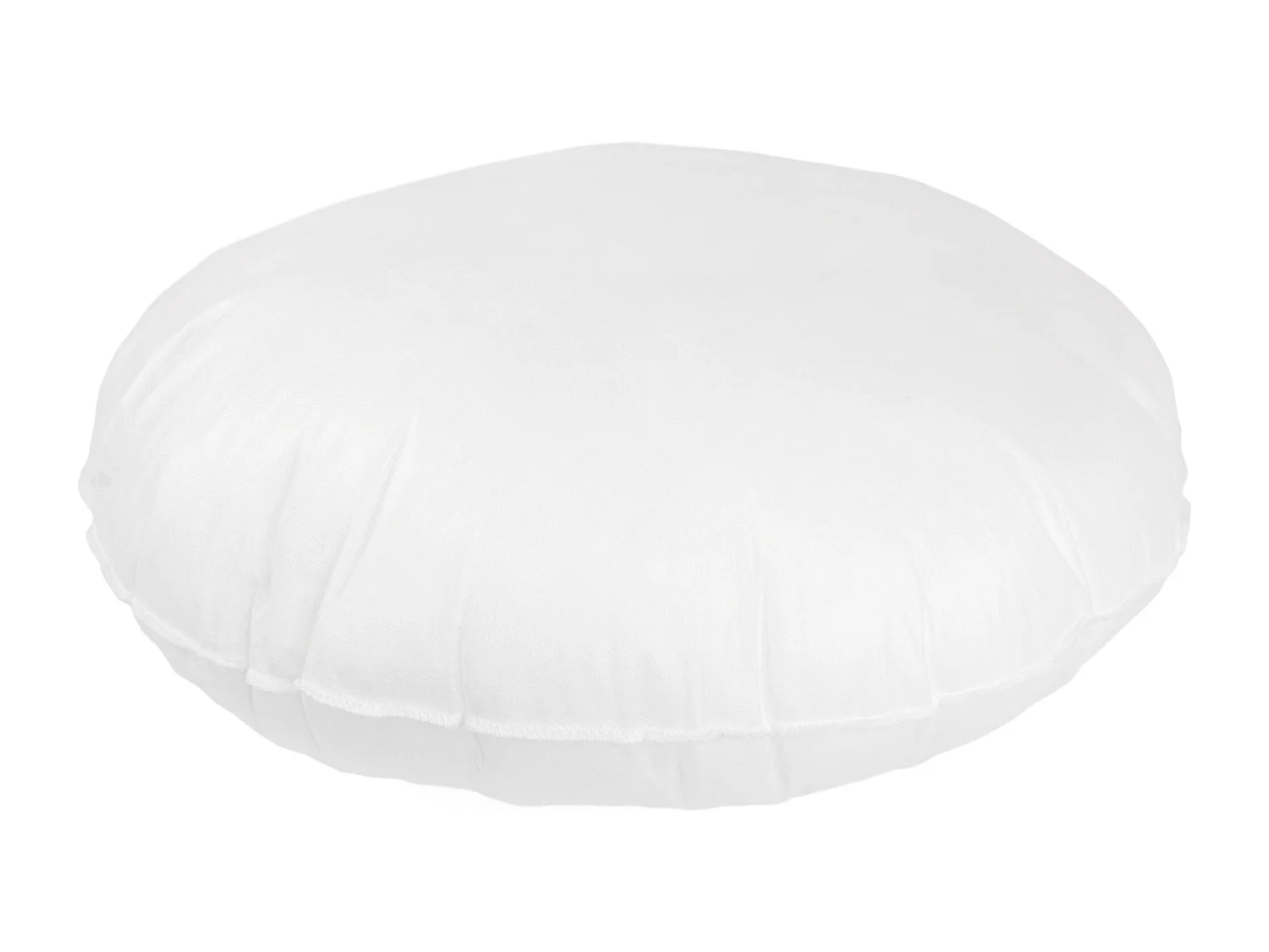 Coussin à recouvrir rond 50 cm C BULLET Blanc garnissage polyester