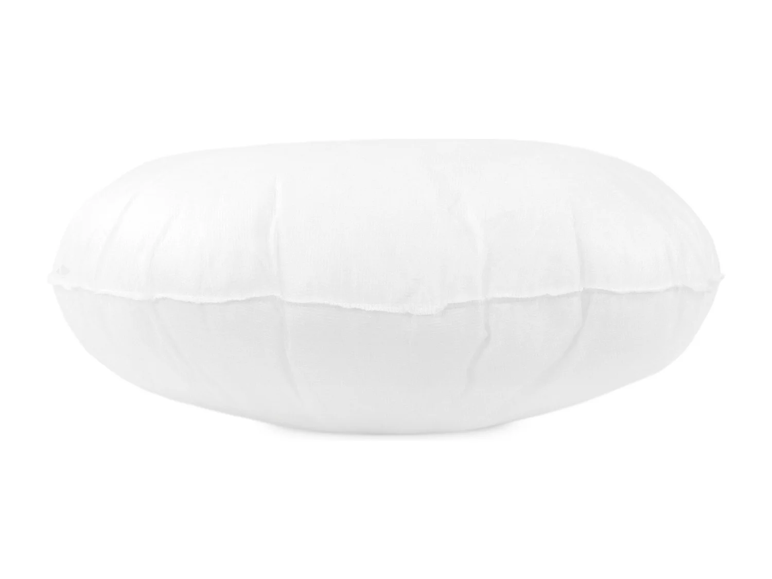 Coussin à recouvrir rond 50 cm C BULLET Blanc garnissage polyester