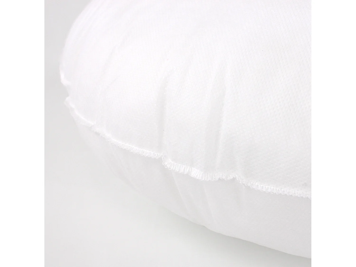 Coussin à recouvrir rond 50 cm C BULLET Blanc garnissage polyester