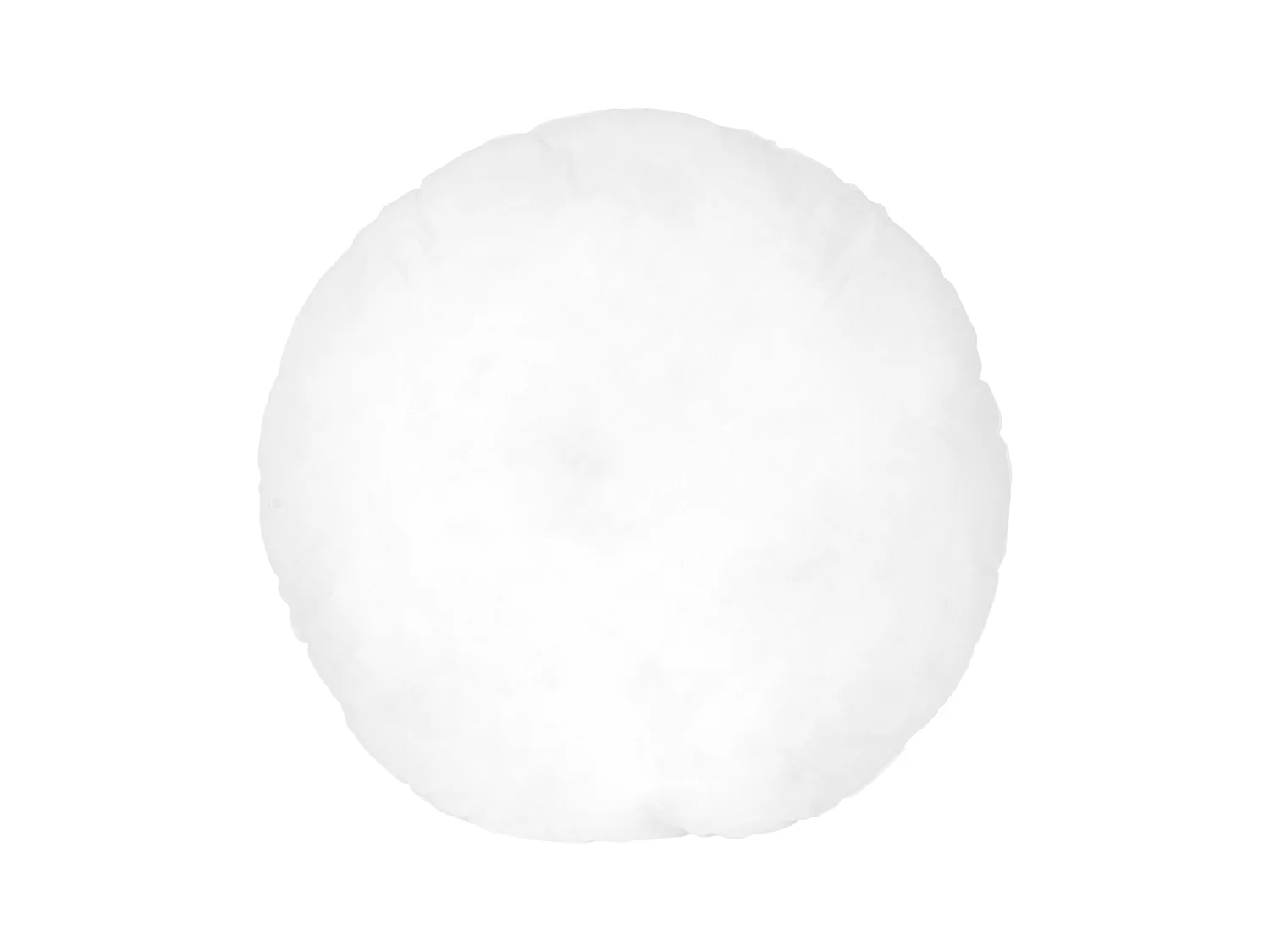 Coussin à recouvrir rond 70 cm C BULLET Blanc garnissage polyester