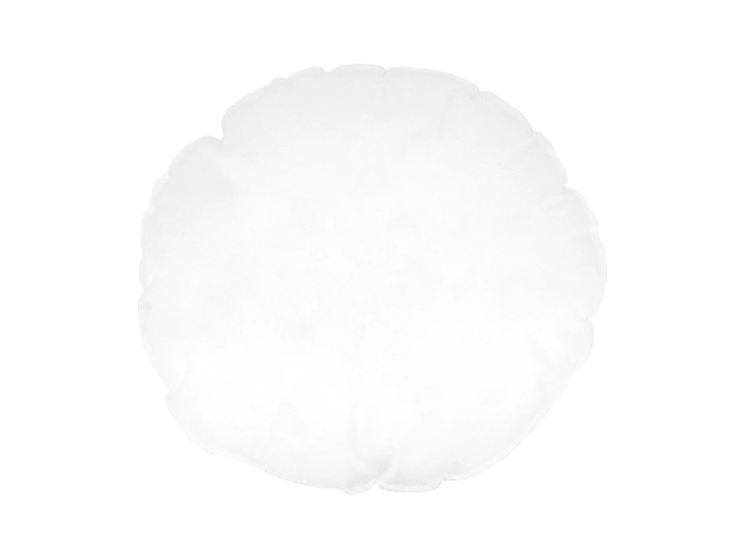 Coussin à recouvrir rond 25 cm C BULLET Blanc garnissage polyester