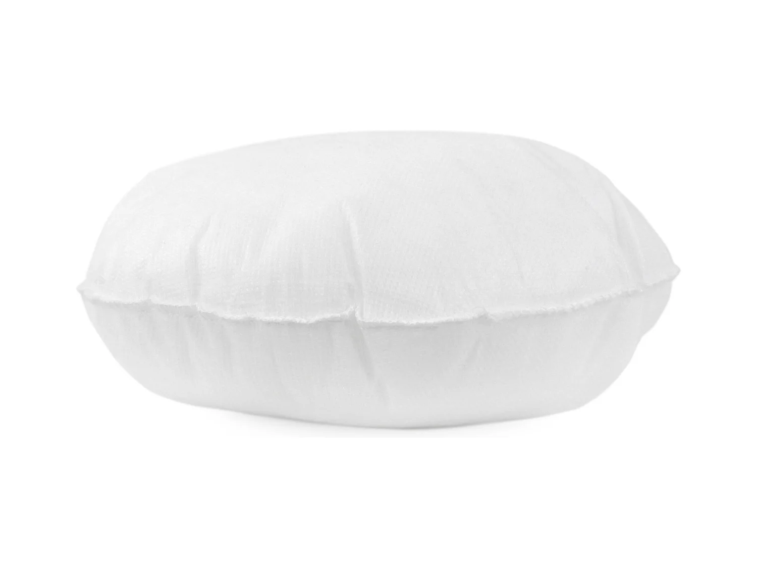 Coussin à recouvrir rond 25 cm C BULLET Blanc garnissage polyester