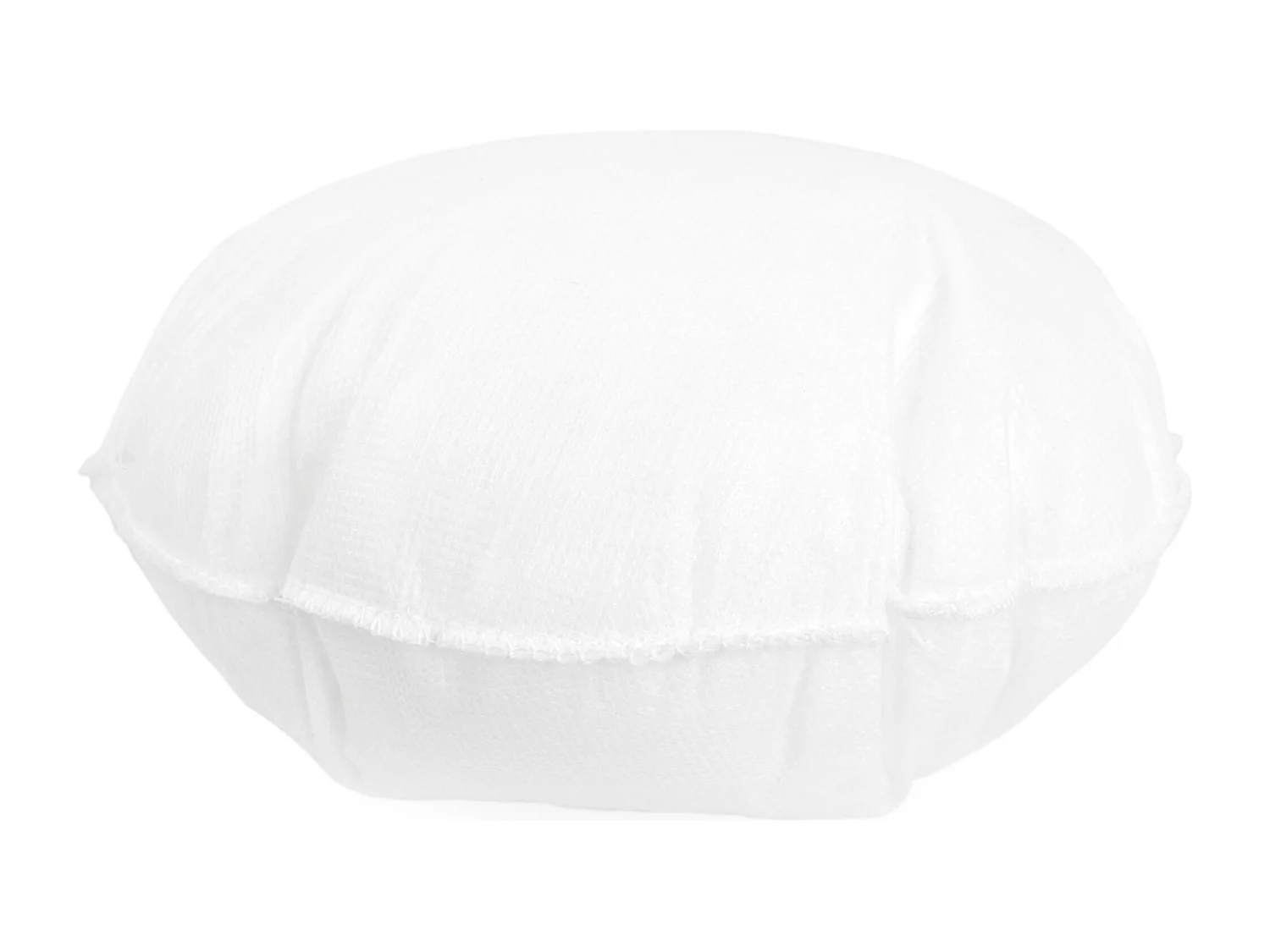 Coussin à recouvrir rond 25 cm C BULLET Blanc garnissage polyester